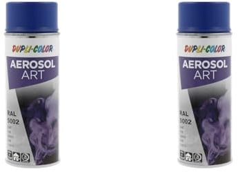 DUPLI-COLOR 131486 AEROSOL ART RAL 5002 ultramarinblau matt 400 ml (Packung mit 2)