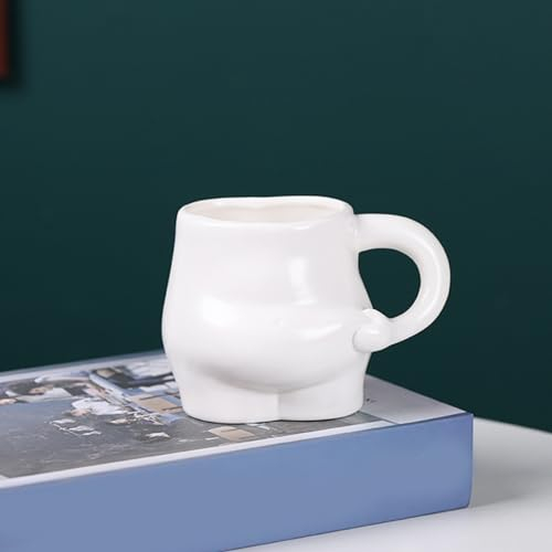 Tasse à café en céramique | ML Tasse de Gros Ventre | 2024 Eau nouveauté Tasse | Tasse drôle | Cadeau pour la fête des mères, la fête des pères, Halloween, la Saint-Valentin