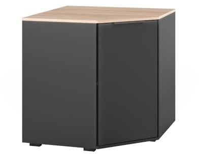Vicco Sideboard Betti, Anthracite/Sonoma, 78 x 78 cm avec 1 Porte
