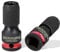 Geinxurn 2PCS Impact Screwdriver Bit Holders, 3/8-Inch Square Drive to 1/4-Inch Quick Release Hex Socket Adapter for Impact Wrench