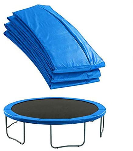 Qikam Coussin de Protection de Trampoline, Ø 305 366 cm Coussin de Sécurité de Remplacement, Trampoline Couverture Rembourrage, Résistant aux Intempéries et UV, Anti-déchirure