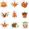 9pcs Autumn Cookie Cutters,Thanksgiving Biscuit Cutter Set,Stainless Steel DIY Cookie Cutter with Maple Leaves Hedgehog Pumpkin Squirrel Acorn Mushroom Owl Pattern for Fall Party Baking Supplies