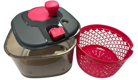 Essoreuse à salade - Rose, Gris Transparent