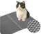 Cat Litter Mat Litter Tray Mat, 60X42cm Trapping Foldable Washable, Double Layer Honeycomb Design, Soft on Paws, Urine Proof, Litter Tray Mat with Anti-Slip Back Layer.