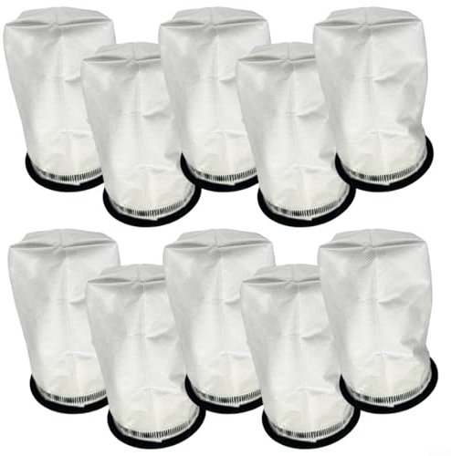 Emiif Lot de 4/10 sacs à poussière pour aspirateur Henry for Quick pour Numatic NQ100, Hen100, HET100, trois couches de filtration de poussière en microfibre (lot de 10)