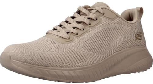 Skechers Damen Bobs Squad Chaos Face Off Turnschuhe, Natural, 37 EU Weit