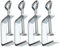 TOTSUN 4 PCS Stainless Steel C Clamps Adjustable 5-48mm Small C-Clamp Joiner Clamp Fastener Woodworking for Construction Works Handmade Woodworking Tools