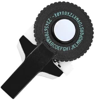 YUYTE Mini Tragbarer Manueller Etikettendrucker mit Kunststoff-PVC-9-mm-Etikettenbändern, 3D-Präge-Etikettendrucker, Schreibmaschinen-Beschriftungsmaschine für Dateien, Ordner,