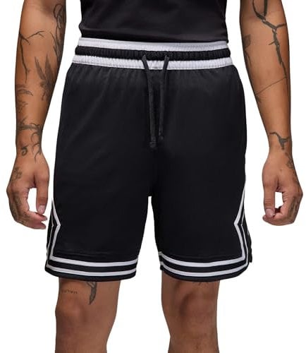 Nike Herren Dri-Fit SPRT Dmnd Shorts, Black/White/White, XXL