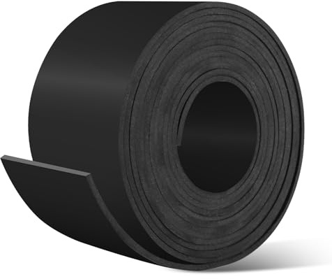 Bande de Caoutchouc Néoprène 3mm x 50mm x 3m, Joint Caoutchouc en Rouleau à Découper, Tapis Caoutchouc pour Protection de Sol et Contre les Vibrations