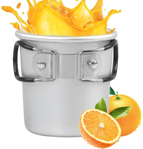 Falten Sie Camping Goblet - Outdoor Cup in 150 ml Aluminiumlegierung | Kompakte und ultraleichte Tasse für Picknick, Wandern, Trekking, Überleben im Freien und Reisen