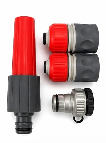 SPID'O - Kit raccord arrosage gros débit Ø25 mm avec lance 2 jets et Aquastop