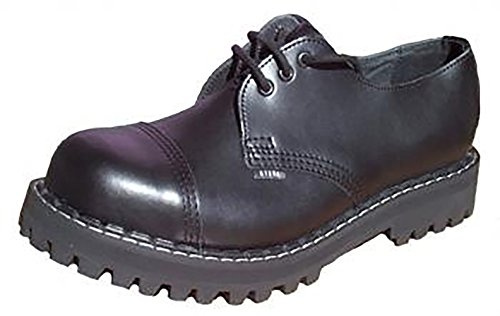 Steels 3 Loch Boots Schwarz, Grösse 46