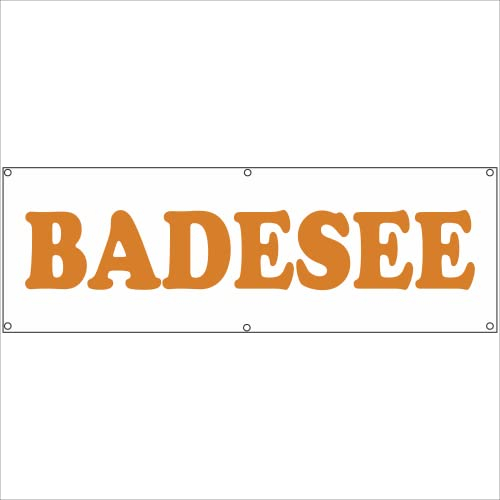 Indigos UG - Plane wasserdicht Gerüstplane - p132 - Badesee - Banner - 200 cm x 67 cm - Baustelle, Garten, Zaun oder Veranstaltung im Sommer - Werbeplane, Werbung