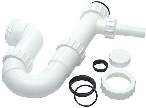 Merriway BH02090 Waste Compression Single Appliance Trap, 40 x 76mm, White