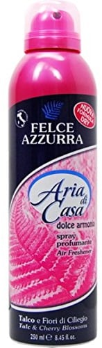 6 X Felce Azzurra Aria di Casa Profumatore per ambienti Talco e fiori di ciliegio 250 ML