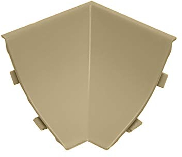 DQ-PP Profilé d'angle intérieur - Chêne Siena - 23 x 23 mm - En PVC - Pour plan de travail de cuisine - Barre de finition murale - Baguette de finition murale - Pour table