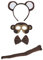 Petitebelle Stirnband Bowtie Schwanz Maske 4pc Kostüm Einheitsgröße Affe