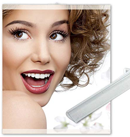 pictureframe24 1 paire de rails de serrage pour affiches, 140 cm, transparents