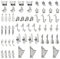 PandaHall 90 Stück Musik-Charms, 15 Modelle Tibetische Musikinstrumente Noten, Symbole, Charms, Anhänger für Musiklehrer, Halskette Schlüsselanhänger