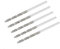 sourcing map Brocas de diamante de 1,7 mm de acero de alta velocidad para conchas de mar de vidrio, azulejos de piedra, 5 piezas
