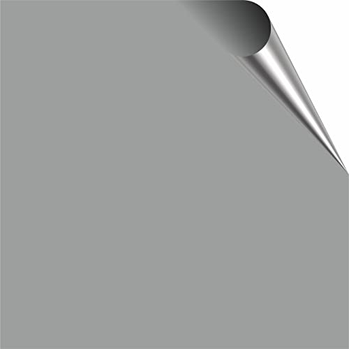 Gloss Tile Stickers for 10cm x 10cm / 100mm x 100mm / 4 Inch Waterproof for Kitchen, Splashback, for Bathroom, Self Adhesive, Peel and Stick On, Removable (Grey, 50)