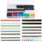 WayinTop 2.54mm Header Buchse Stiftleiste Connector & Jumper Caps Kit, 35pcs Einreihig Zweireihig Gerade/Runde/Rechtwinklig/Pin Header + 300pcs Computer Jumper Caps Header Open Top Circuit Connector