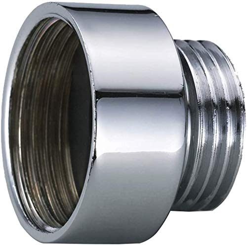 Waterberry Shower Hose Mixer Valve Reducer Chrome Pipe Adaptor Connection Reduction Fittings 3/4 Female x 1/2” Male BSP (25x20mm Diameter)