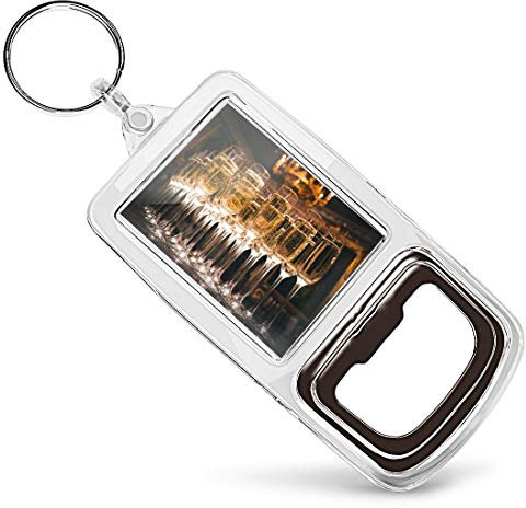 1 x Bottle Opener Keyring - Champagne Glass Celebration |Keychain|Keyring|Charm #2520
