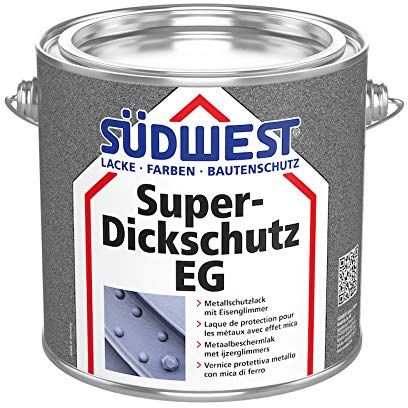 Südwest Super Dickschutz Eisenglimmer DB 703 Anthrazit - mit Rostschutz (750 ml)