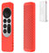 2021 RubRab Protective Case for Siri Remote 2nd Gen Anti-Slip Durable Silicon Shockproof Rubber Cover for Apple 4K HD TV Siri Remote (2nd Generation Applicable) Full Coverage Design (Red)