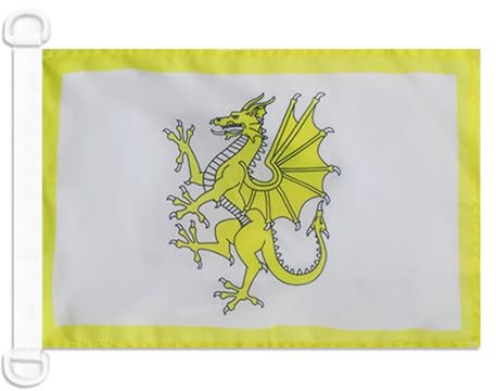 AZ FLAG Bootflagge Goldener Drache Von Wales 45X30Cm - Walisische Bootsfahne 30 x 45 Cm Marine Flaggen