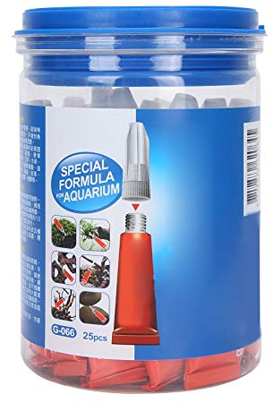 Zerodis 25 pièces Plantes d'aquarium Colle Poisson sûr Aquascape Plantes d'aménagement paysager Herbe adhésif Colle instantanée Accessoires de réservoir de Poissons