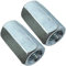 AERZETIX - C49602 - Set di 2 Dadi di accoppiamento esagonali lunghi M14x42mm - dado di prolunga - acciaio al carbonio con filettatura metrica