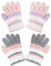 Becellen 2 Paar Handschuhe Kinder Winter, Vollfinger Warme Strickhandschuhe Thermo Bunte Stricken Fingerhandschuhe für Mädchen 4-10 Jahre Alt