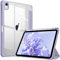 FINTIE Hybrid Case for iPad (A16) 11th Generation 11 Inch (2025), iPad 10th Generation 10.9 Inch (2022) - [Ultra Slim] Shockproof Clear Cover w/Built-in Pencil Holder, Auto Wake/Sleep, Lilac Purple