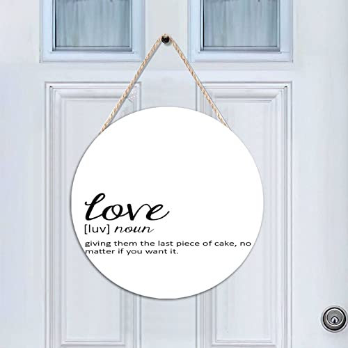 Rimego Lustige Definition Of Love Wandkunst – lustige Zitate & Sprüche Türhänger