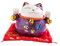 Homoyoyo 1stk Maneki-sparschwein Deko Tierfiguren Fortune Katze Figur Asiatische Dekoration Für Zu Hause Glückskatzenstatue Geld Bank Sammlung Baby Glückliche Katze Violett