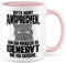 Lustige Tasse Spruch Kaffeetasse Sarkastisch Nicht ansprechen Kaffee-Becher Geschenk Büro Kollege Geschenkidee Kollegin Teetasse mit Motiv Humor (Weiß/Pink)