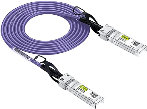 [Very Peri] 10G SFP+ DAC Kabel 1-Meter(3.3ft), Twinax SFP+ Kabel für Cisco SFP-H10GB-CU1M, Meraki MA-CBL-TA-1M, Ubiquiti UniFi, D-Link, Supermicro, Netgear, Mikrotik, Open Switches