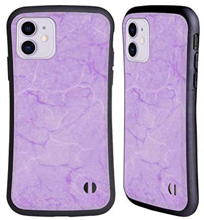Head Case Designs Offizielle Suzan Lind Violett Pastellfarbener Marmor Hybride Handyhülle Hülle Huelle kompatibel mit Apple iPhone 11