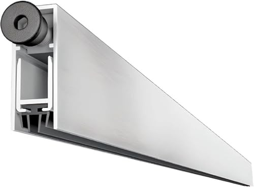 Gedotec Guarnizione a pavimento abbassabile | 1 pezzo Guarnizione per porte con rilascio su un solo lato 12 x 30 mm | ECO | Lunghezza 830 mm - accorciabile | Guarnizione a pavimento per porte