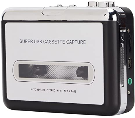EC218 Kassettenspieler, Konvertieren von Kassetten in MP3-Standard-mit Klarer Klangqualität, Tragbarer Taschenkassettenspieler mit USB-Formatierung