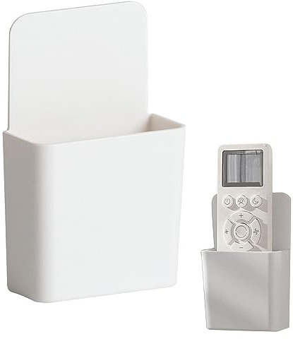 Kaxenig Soporte autoadhesivo para mando a distancia | Organizador de pared para mando a distancia | Caja de almacenamiento autoadhesiva para mando a distancia y aire acondicionado, portalápices,