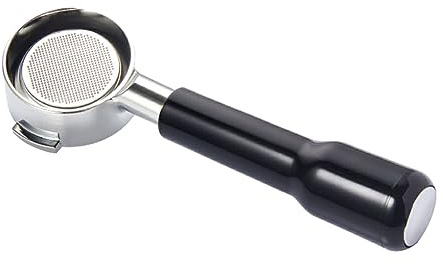 lopituwe Soporte de Filtro Profesional de una Sola Capa para café, portafiltro sin Fondo con Mango de, colador de café, C2 plástico Negro