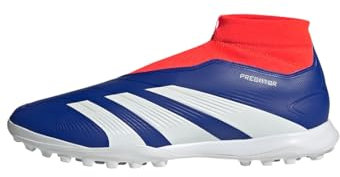 adidas Unisex Predator League Laceless Football Boots Turf Fußballschuhe, Lucid Blue/Cloud White/Solar Red, 43 1/3 EU