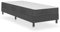 Annlera Boxspring-Bettgestell Grau Stoff 100x200 cm Bett Bettgestell Bed Frame Bettrahmen Holzbett