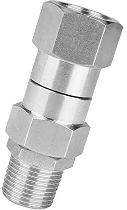 1 Pezzo Rondella ad Alta Pressione Giunto Girevole 3/8 Pollice Rondella di Pressione Raccordi Tubo di Rotazione 360 Gradi Connettore Lavaggio Auto