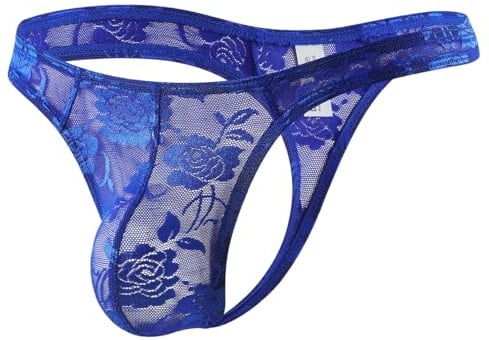Casey Kevin String Homme Dentelle Transparent sous-vêtements | String Homme Sexy Hot Taille Basse G-strings Tanga