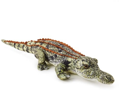 Zappi Co Krokodil 50cm Plüschtier Großes Realistisches Weiches Kuscheltier, Robust & Lebensecht, Ideal zum Spielen & Lernen, Auf TikTok vorgestellt (50cm Länge)